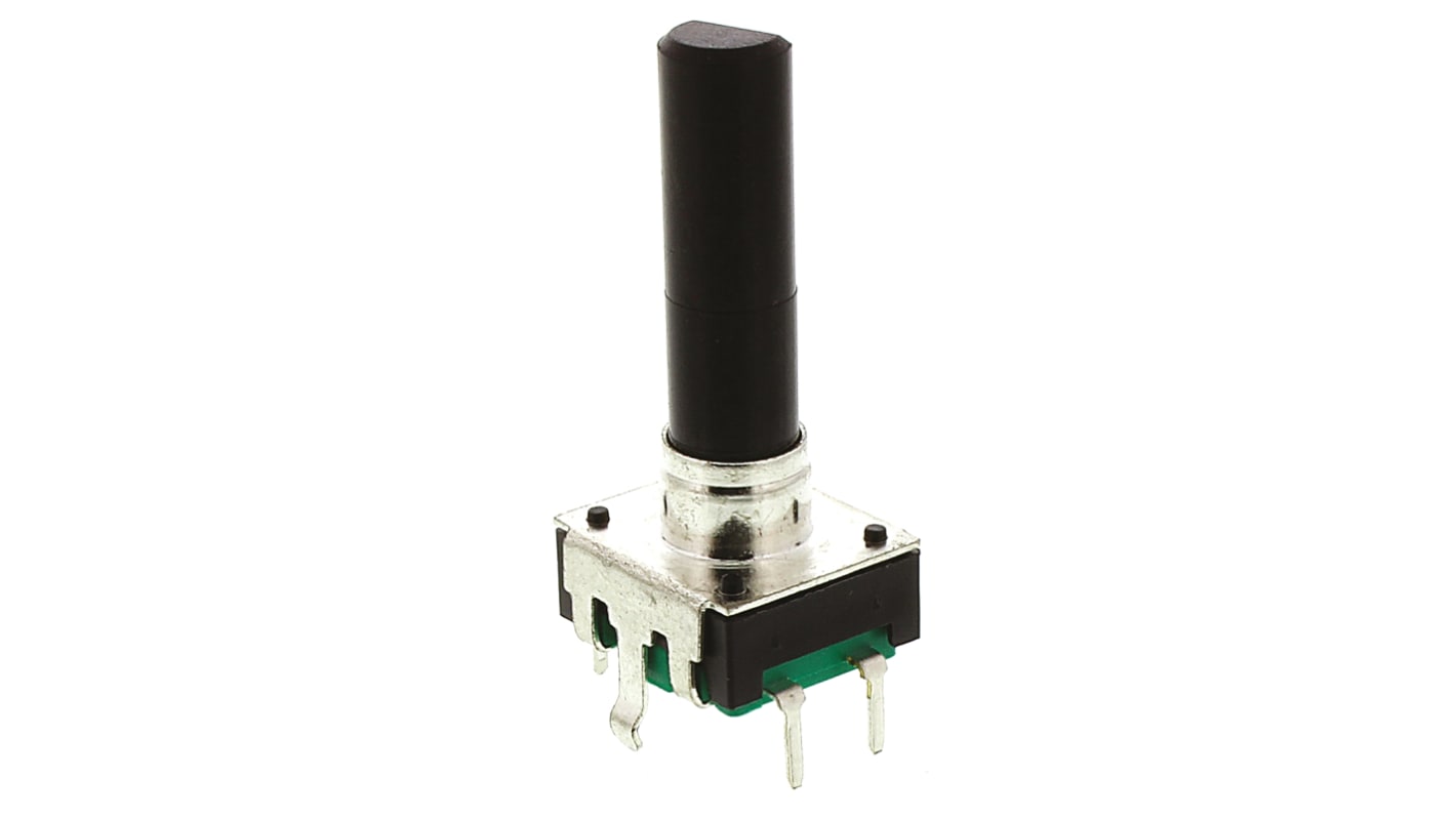 Bourns 24 Pulse Incremental Mechanical Rotary Encoder with a 6 mm Flat Shaft, Through Hole