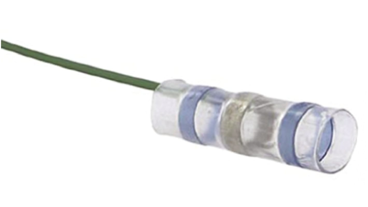 TE Connectivity Transparent Polyolefin Solder Sleeve 32.5mm Length Maximum of 7.3mm Cable Diameter