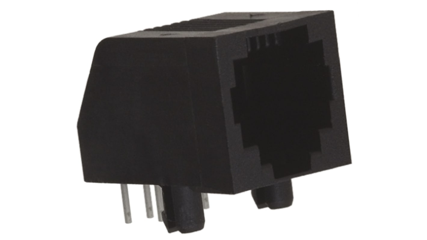 TE Connectivity 5555165 Series Female RJ25 Modular Jack Connector, Through Hole, Cat3