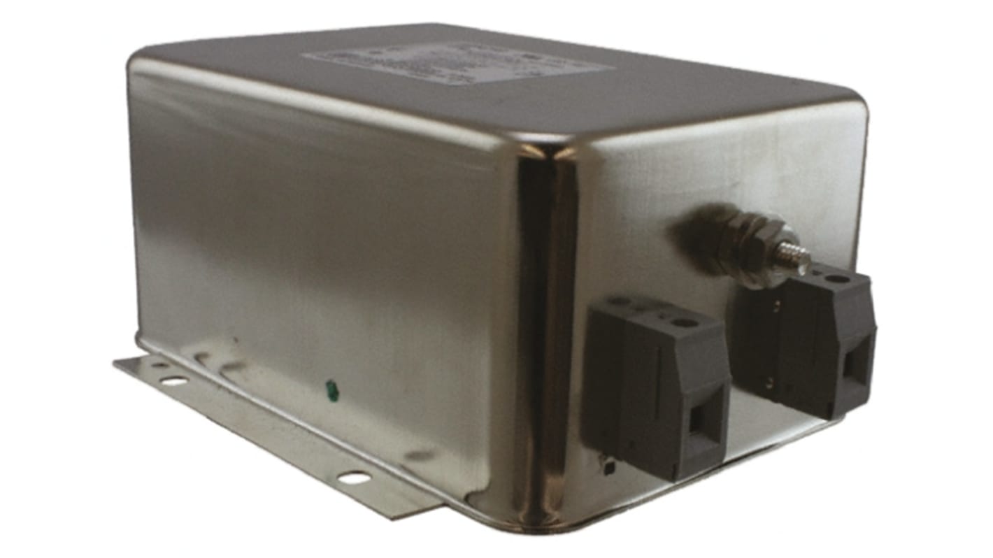 TE Connectivity, Corcom FC 16A 250 V ac, Flange Mount Power Line Filter, Terminal Block, Single Phase
