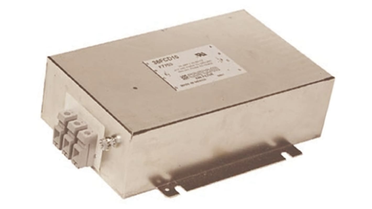 TE Connectivity, Corcom FCD 36A 480 V ac, Flange Mount Power Line Filter, Terminal Block 3 Phase