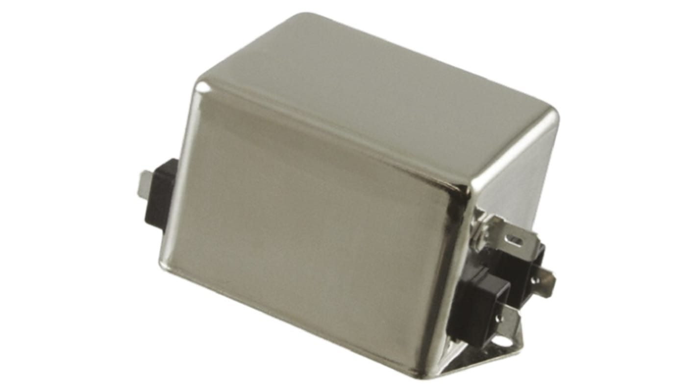 TE Connectivity, Corcom T 6A 250 V ac, Flange Mount RFI Filter, Fast-On, Single Phase