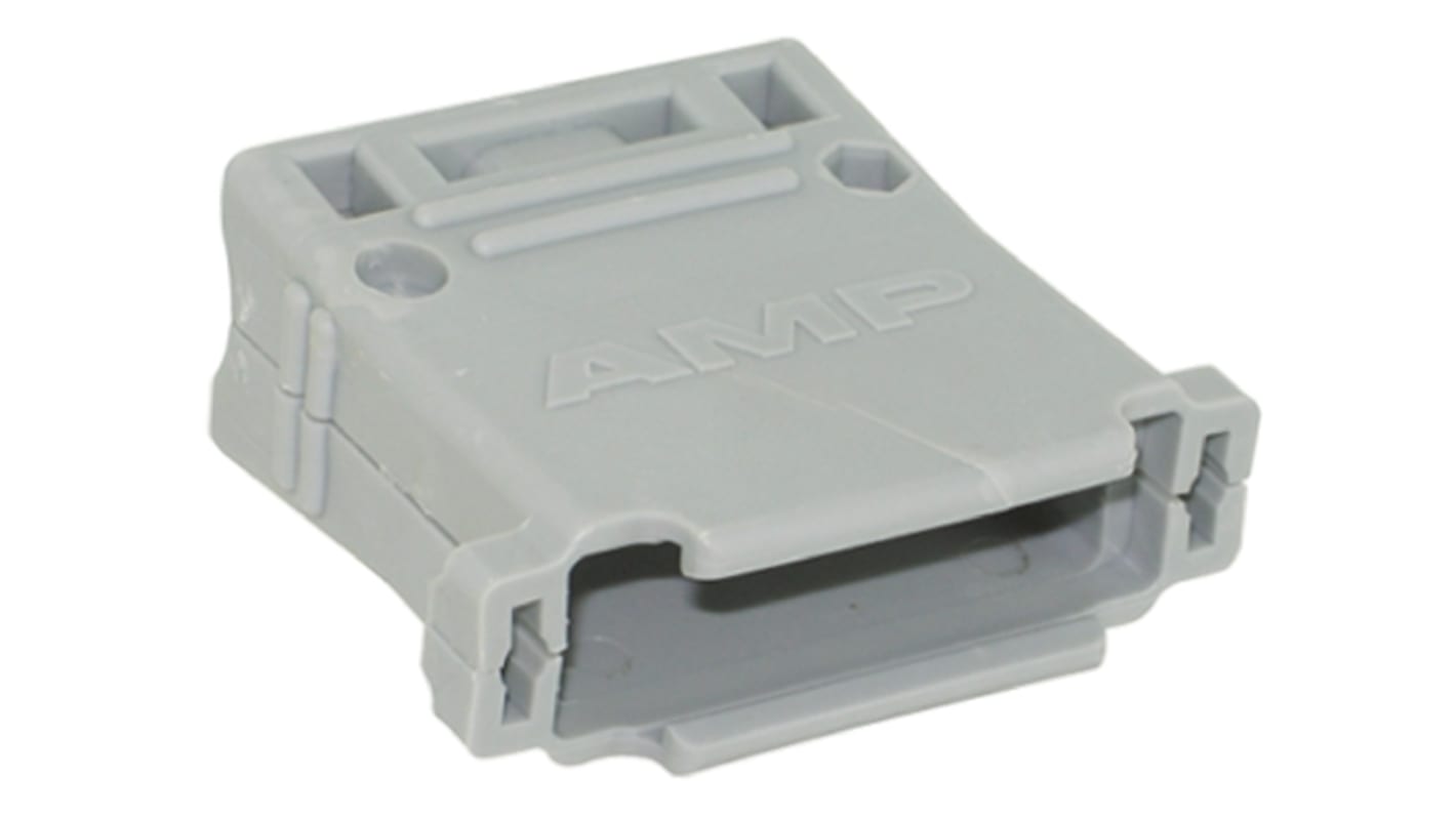 TE Connectivity Amplimite HD-20 Series Thermoplastic Right Angle, Straight D Sub Backshell, 25 Way