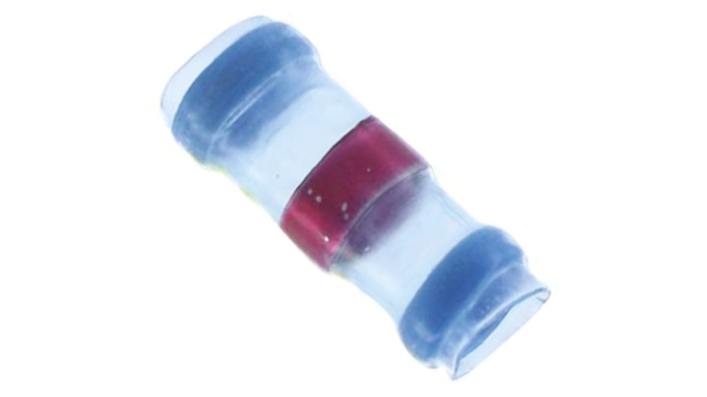 Manguitos de soldadura, TE Connectivity, Azul, Polivinilidenofluoruro (PVDF), diámetro del cable de 3.3 → 5.95mm