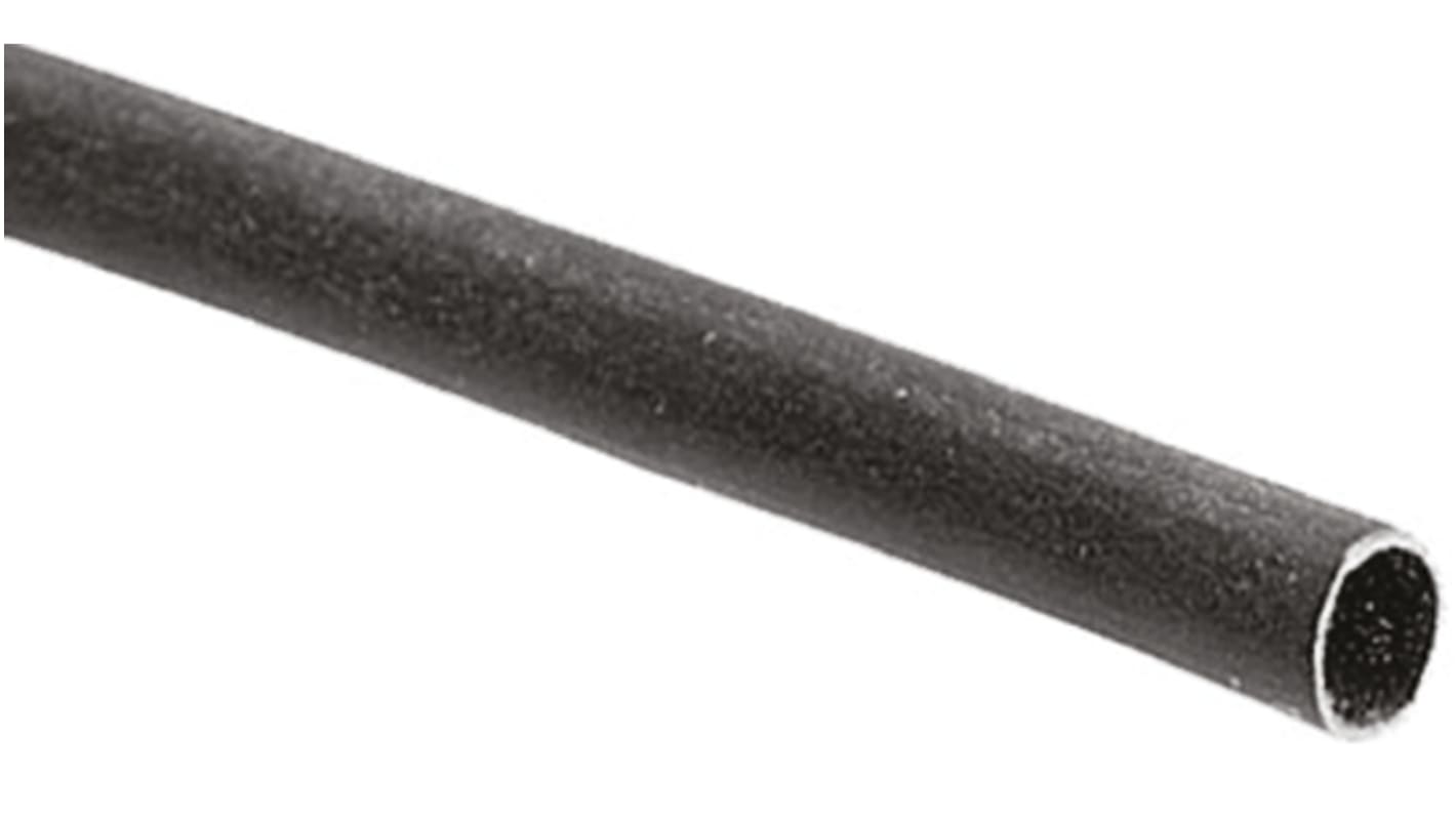 TE Connectivity Adhesive Lined Heat Shrink Tubing, Black 3.1mm Sleeve Dia. x 1.219m Length 2:1 Ratio, TAT-125 Series