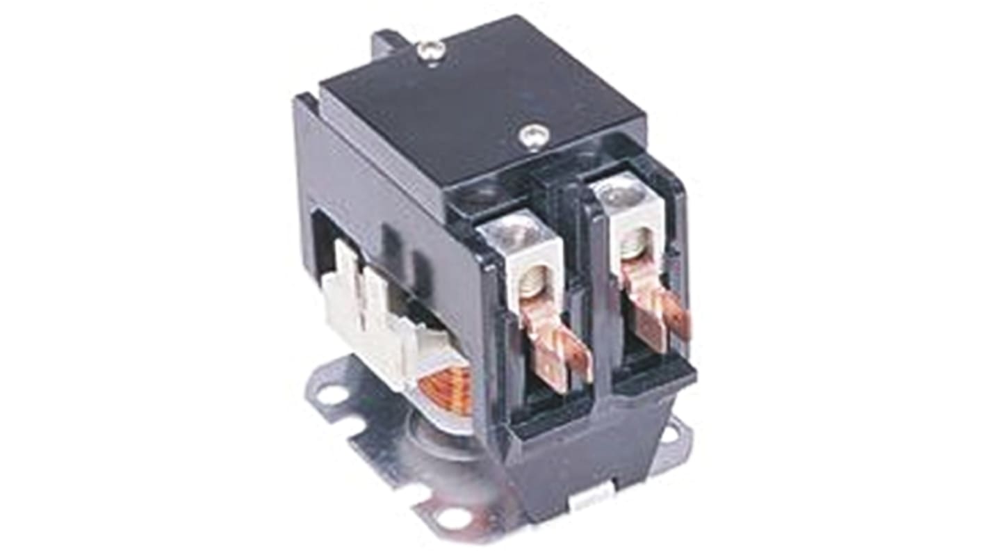 Contactor TE Connectivity 3100 Series de 2 polos, 1 NA, 40 A, bobina 24 V ac