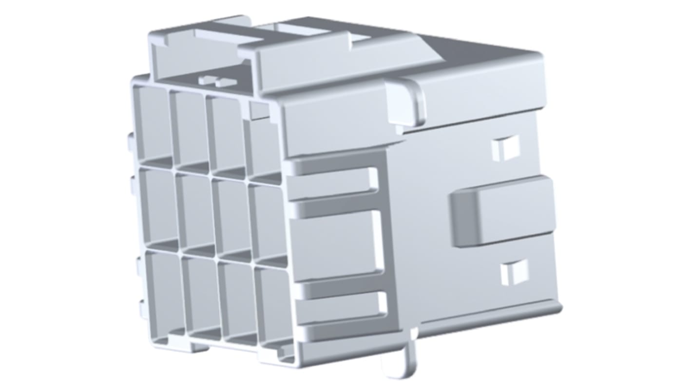 TE Connectivity, Power Triple Lock Female Connector Housing, 6mm Pitch, 12 Way, 3 Row