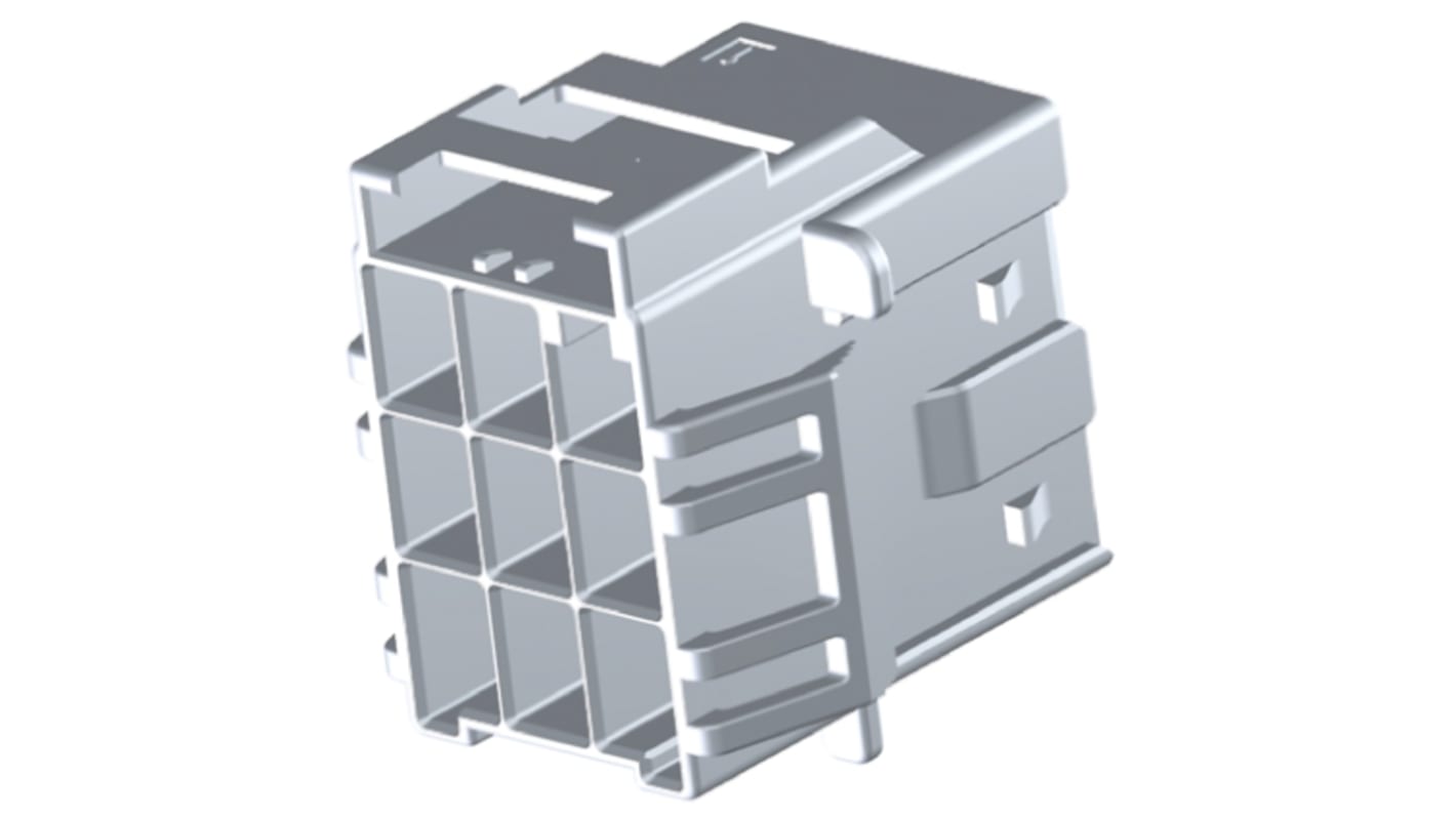TE Connectivity, Power Triple Lock Female Connector Housing, 6mm Pitch, 9 Way, 3 Row
