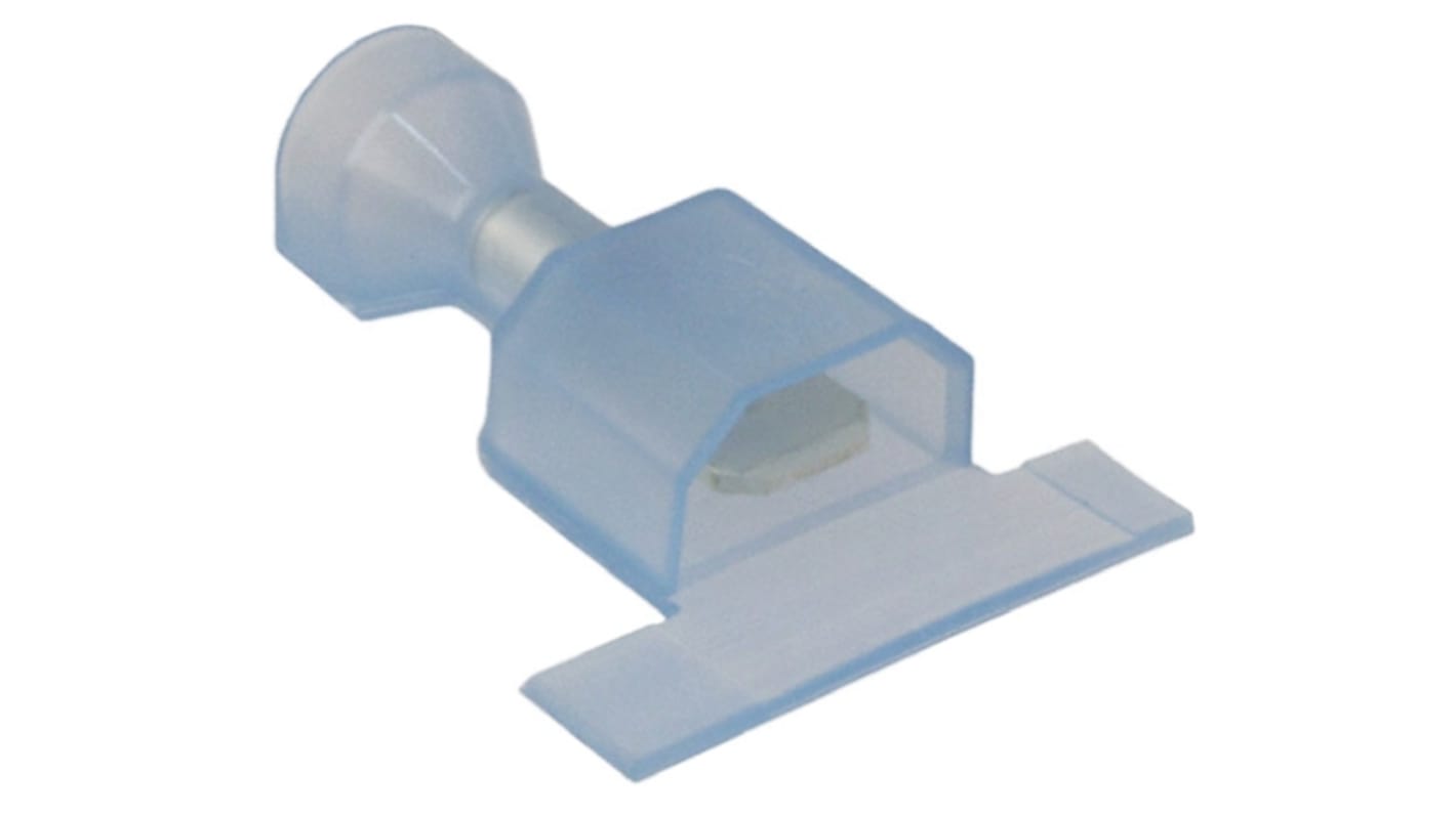 TE Connectivity Ultra-Fast .250 Blue Insulated Male Spade Connector, Tab, 6.35 x 0.81mm Tab Size, 1.3mm² to 2mm²