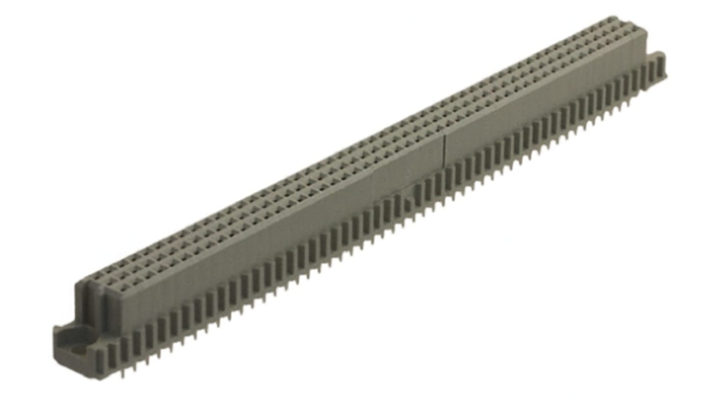 TE Connectivity Eurocard 150 Way 2.54mm Pitch, Type C Class C2, 3 Row, Straight DIN 41612 Connector, Socket