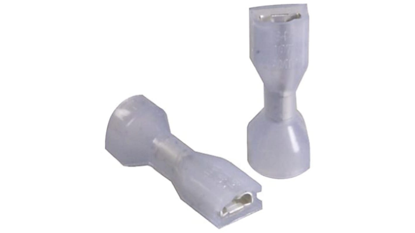 TE Connectivity Ultra-Fast .187 Blue Insulated Female Spade Connector, Receptacle, 4.75 x 0.51mm Tab Size, 1.3mm² to
