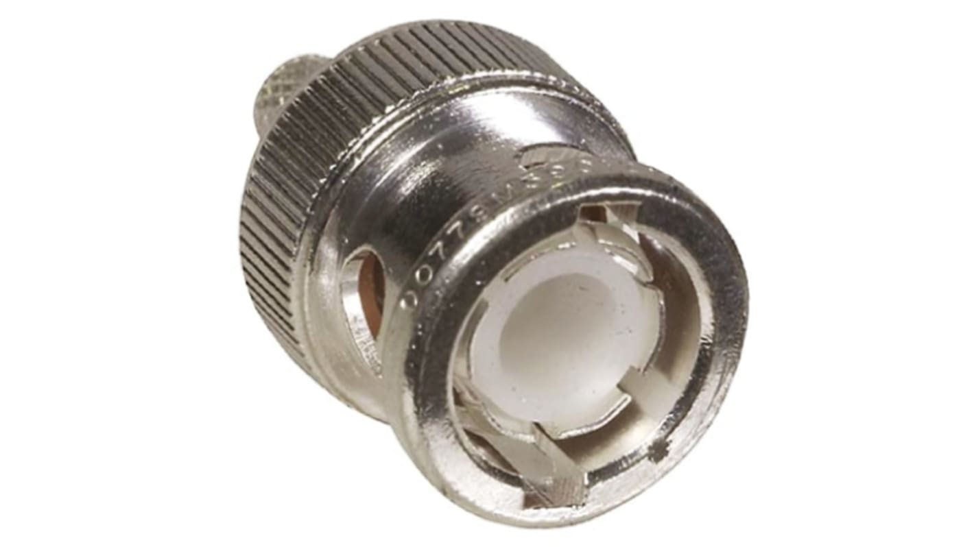 TE Connectivity, Plug Cable Mount BNC Connector, 50Ω, Crimp Termination, Straight Body