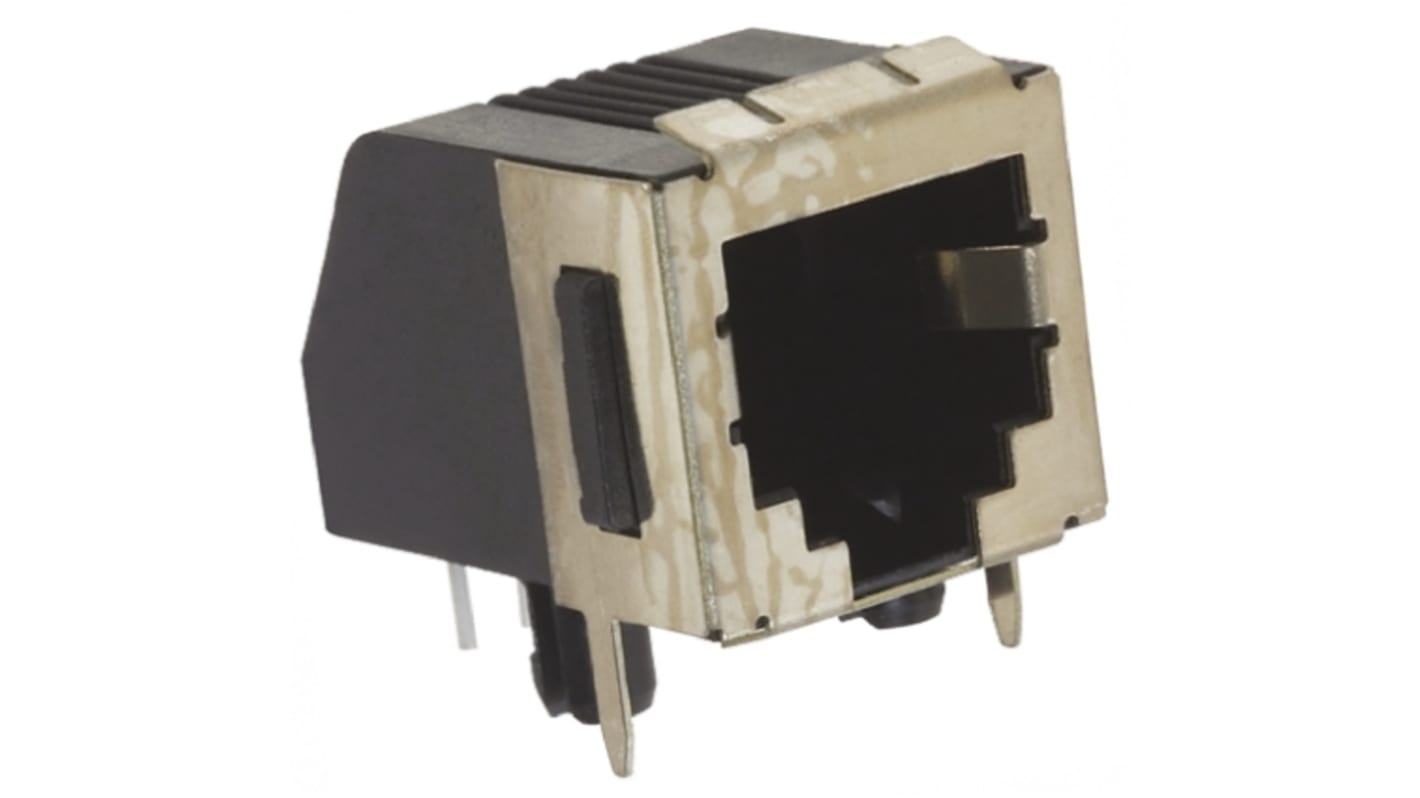 TE Connectivity Female RJ25 Modular Jack Connector, Through Hole, Cat3, STP Shield