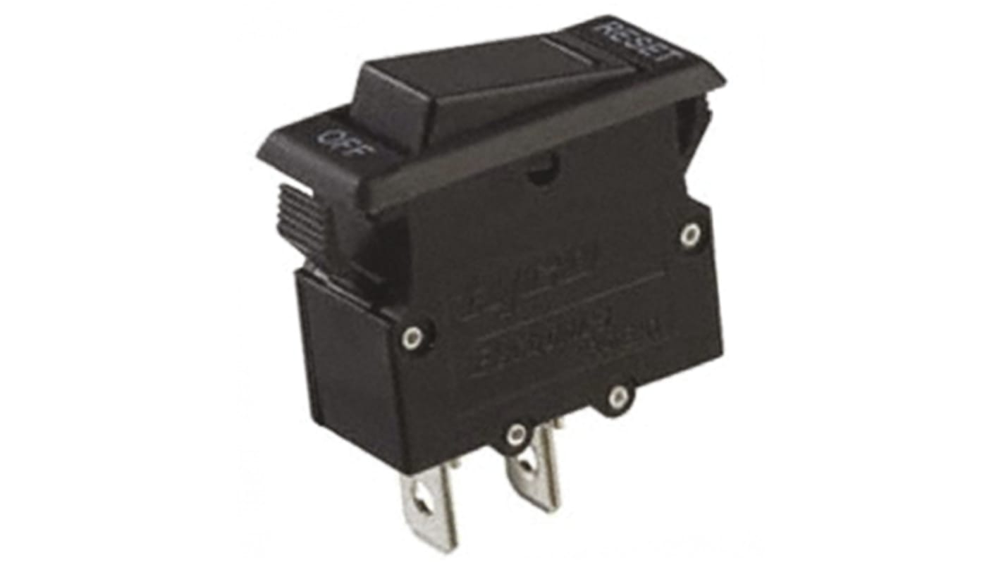 TE Connectivity Thermal Magnetic Circuit Breaker - W51 Single Pole 250V ac Voltage Rating, 10A Current Rating