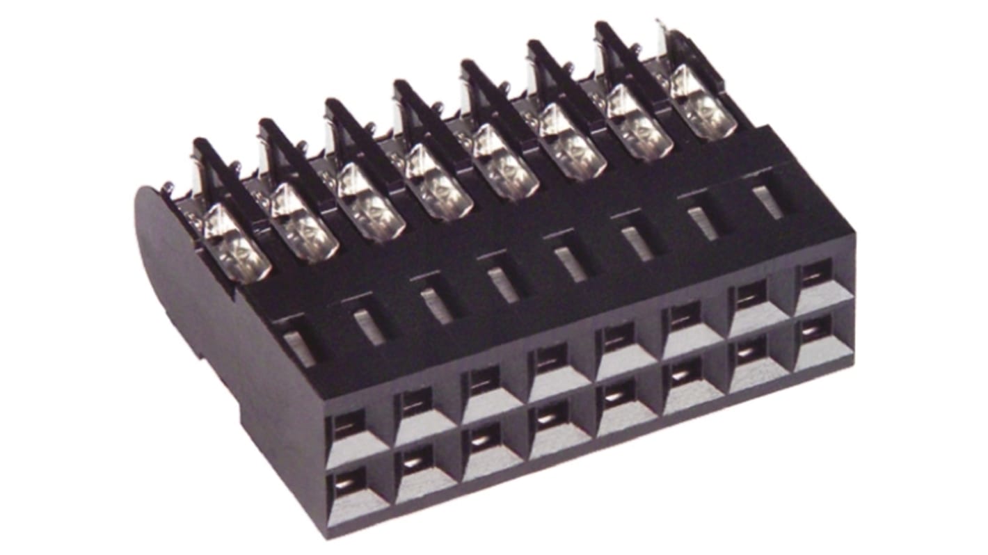 TE Connectivity 16-Way IDC Connector Socket for Cable Mount, 2-Row