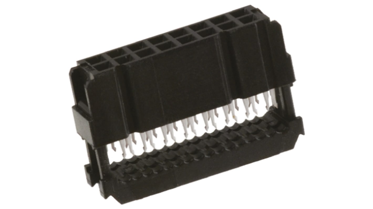 TE Connectivity 16-Way IDC Connector Socket for Cable Mount, 2-Row