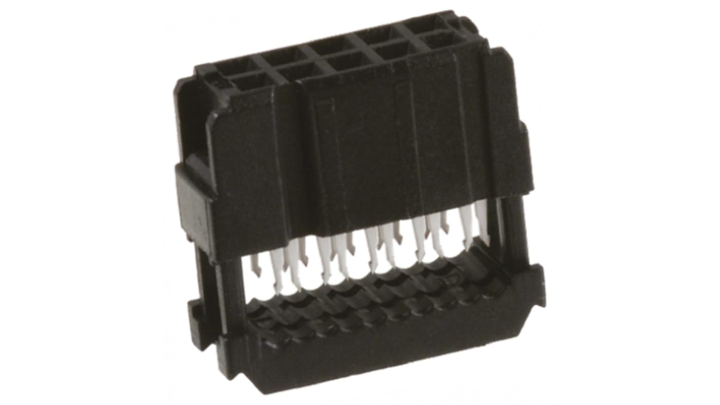 TE Connectivity 10-Way IDC Connector Socket for Cable Mount, 2-Row