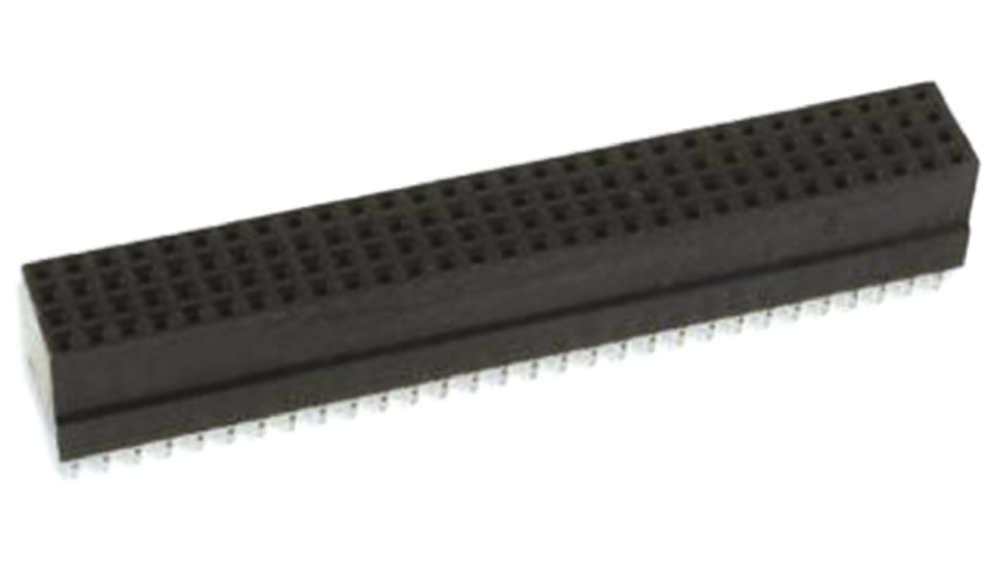 TE Connectivity, AMPMODU 2mm Pitch PC/104 Backplane Connector, Female, Straight, 4 Row, 120 Way, 1375800