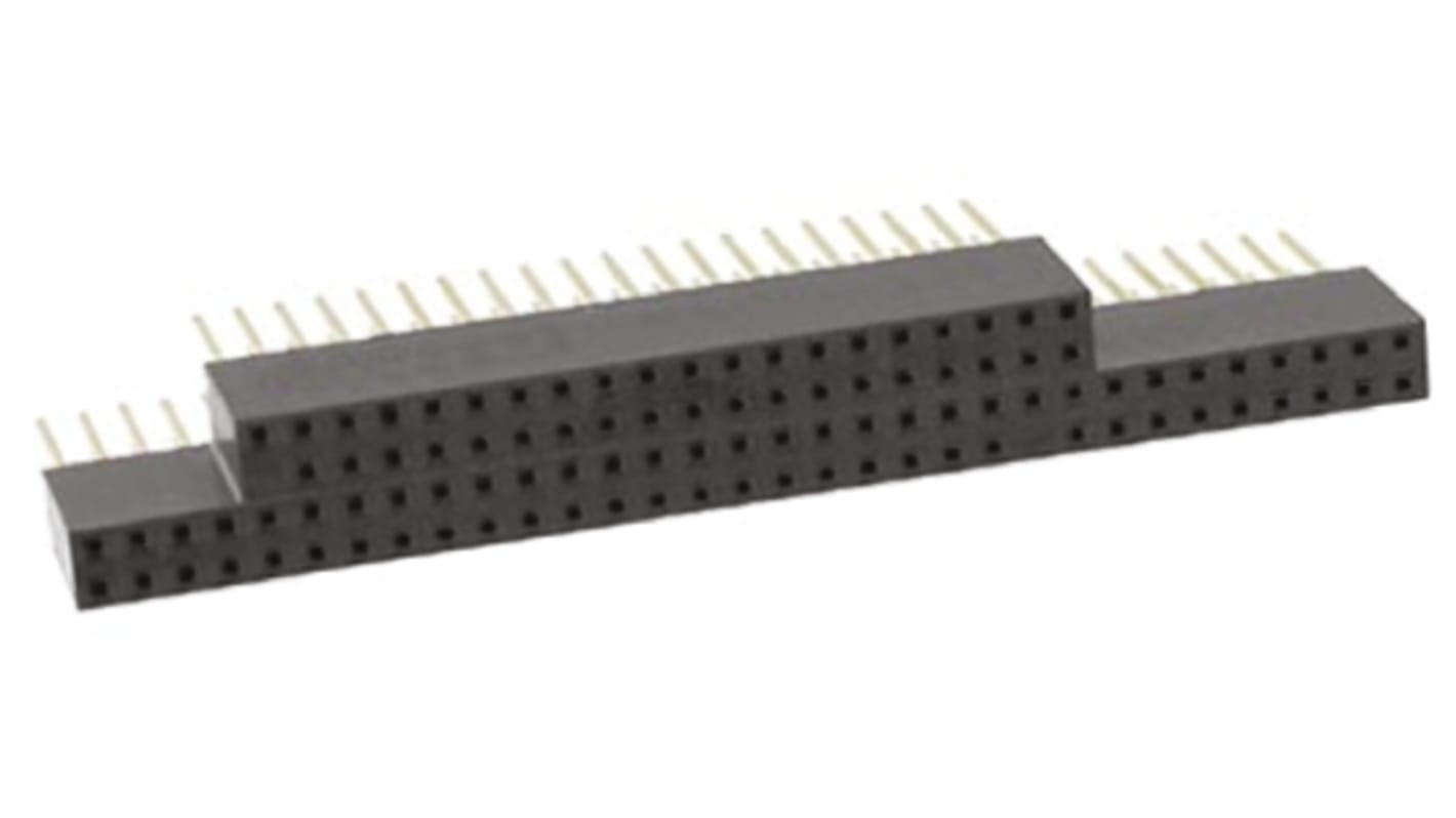 TE Connectivity AMPMODU Backplane-Steckverbinder Female PC/104, 104-polig, 4-reihig, Schrauben-Anschluss, 3A