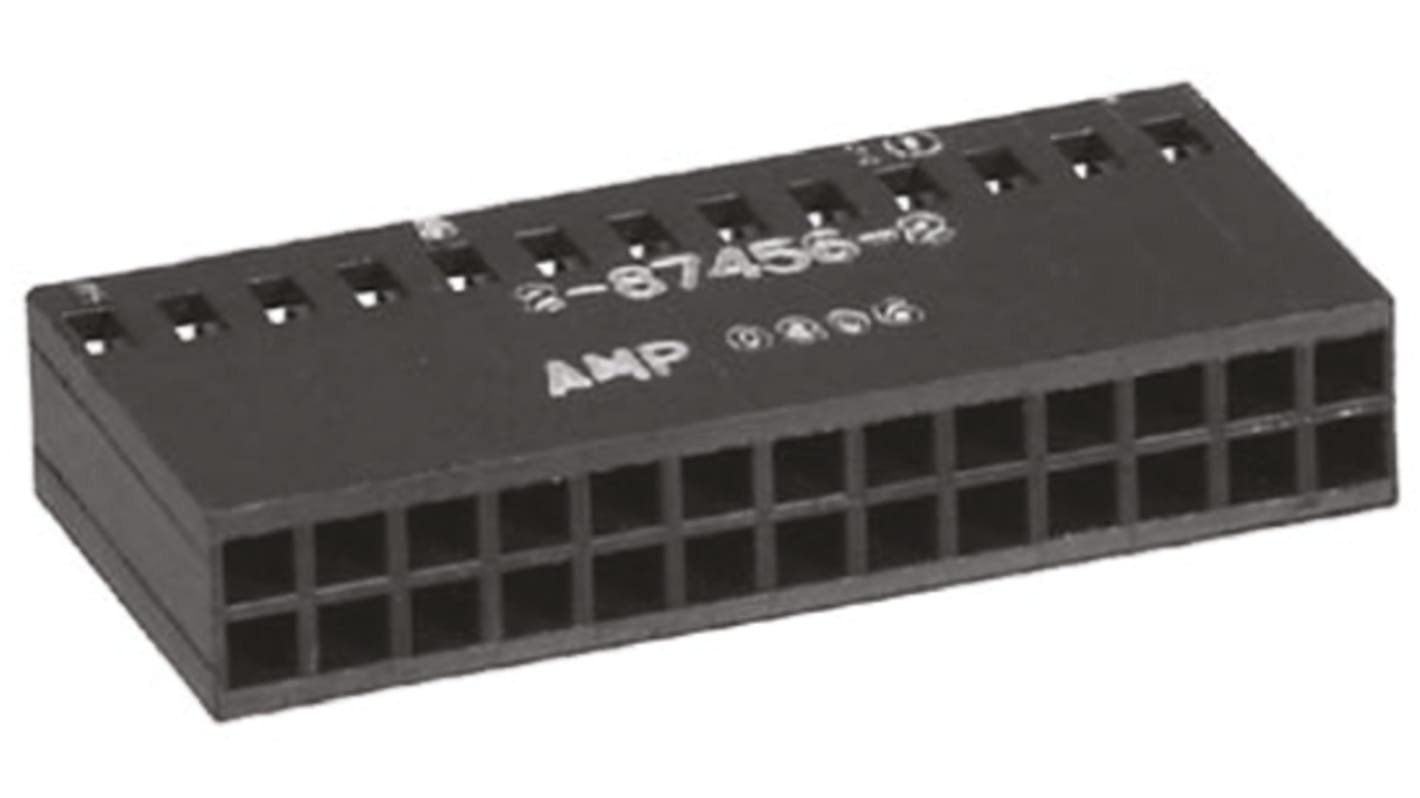 TE Connectivity, AMPMODU MOD IV Female Connector Housing, 2.54mm Pitch, 26 Way, 2 Row