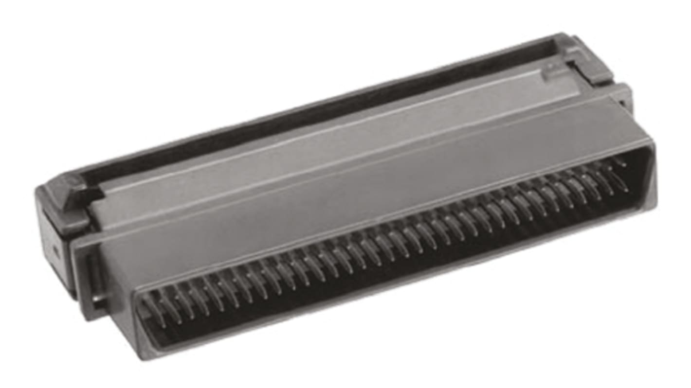 TE Connectivity SCSI-Steckverbinder 50-polig Stecker gerade, Kabelmontage, 1.27mm, Serie IDC .050 Series