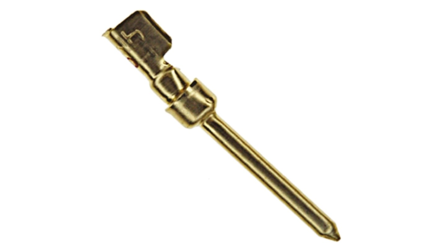 TE Connectivity, AMPLIMITE HDP-20 Series, size 20 Male Crimp D-sub Connector Contact, Gold over Nickel, 24 → 20