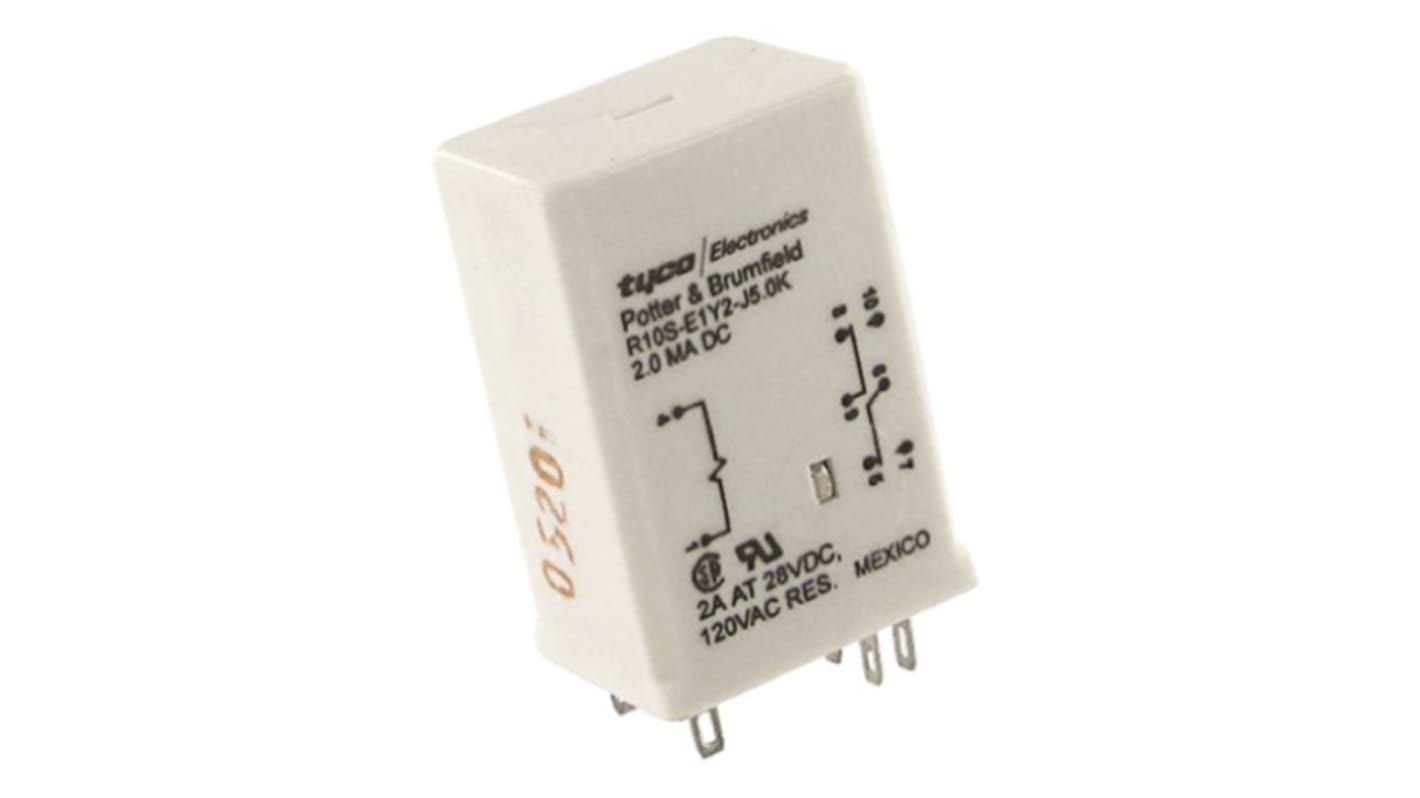 TE Connectivity Panel Mount Non-Latching Relay, 48V dc Coil, 2A Switching Current, SPDT