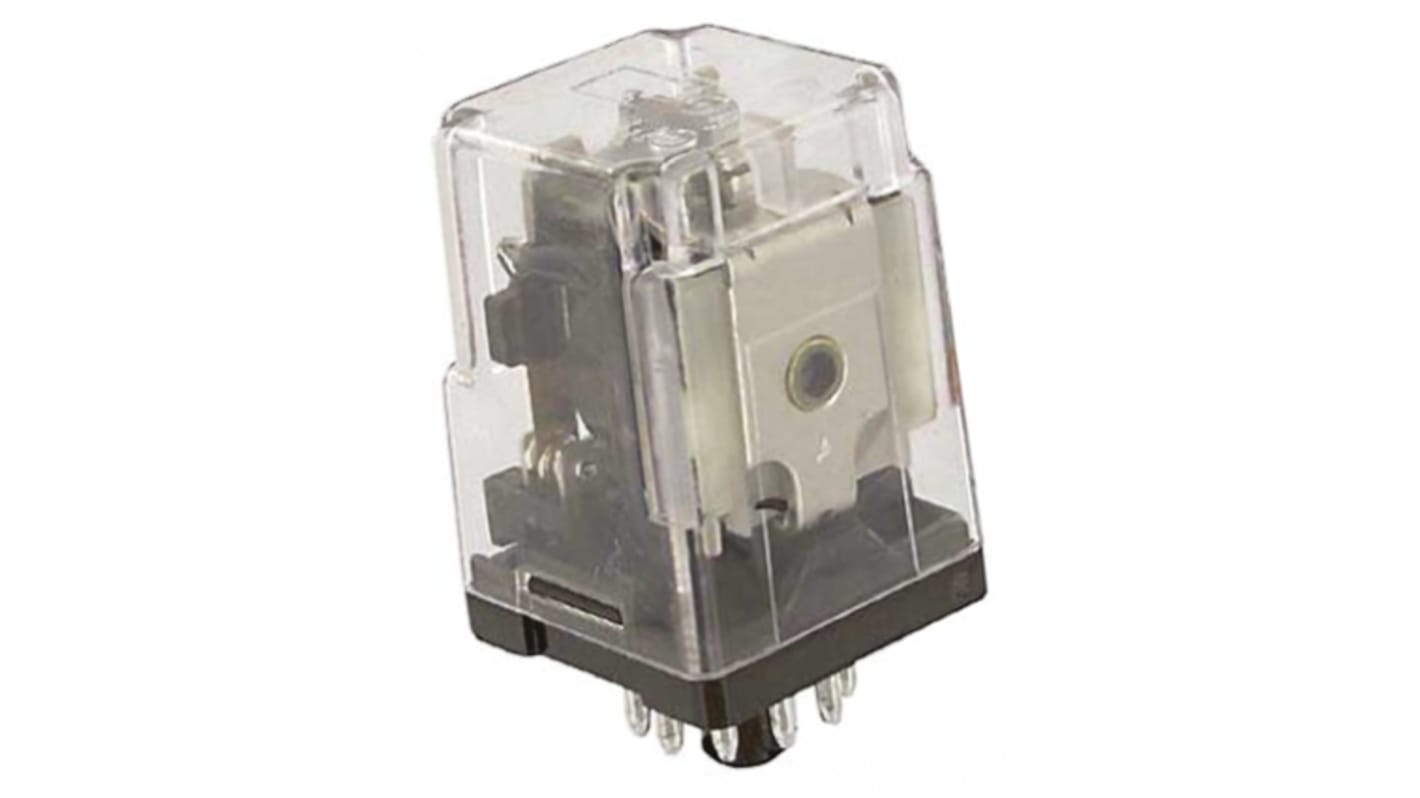 TE Connectivity Plug In Non-Latching Relay, 110V dc Coil, 10A Switching Current, 3PDT