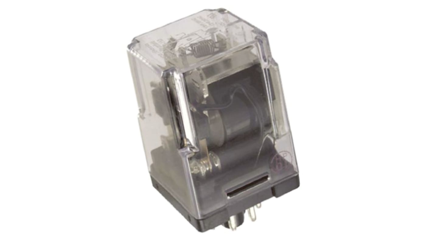 TE Connectivity Plug In Non-Latching Relay, 110V dc Coil, 10A Switching Current, DPDT