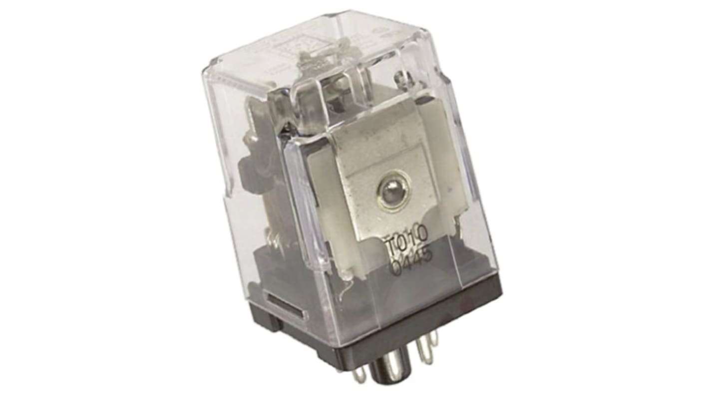 TE Connectivity Plug In Power Relay, 120V Coil, 10A Switching Current, DPDT