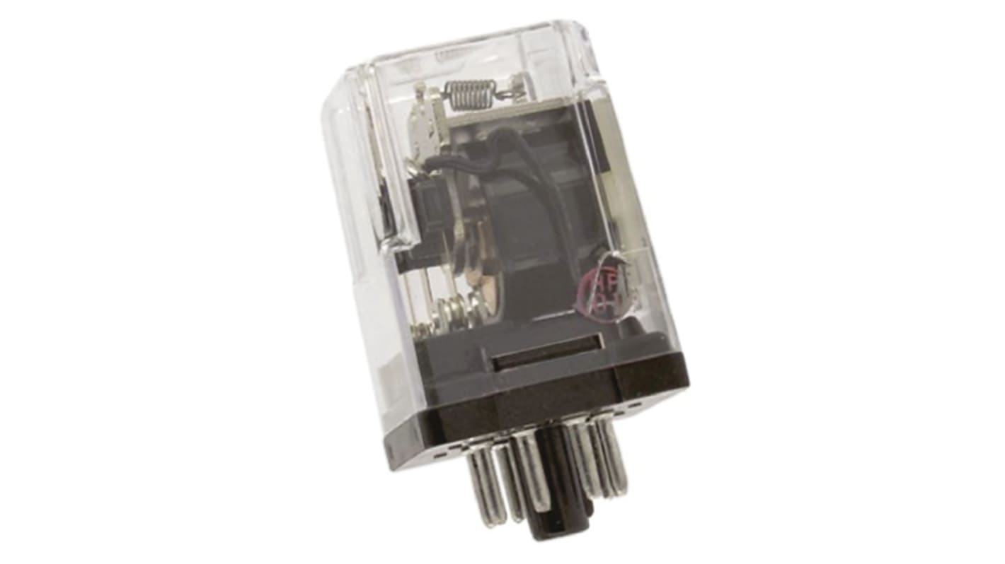 TE Connectivity Plug In Power Relay, 6V ac Coil, 10A Switching Current, DPDT