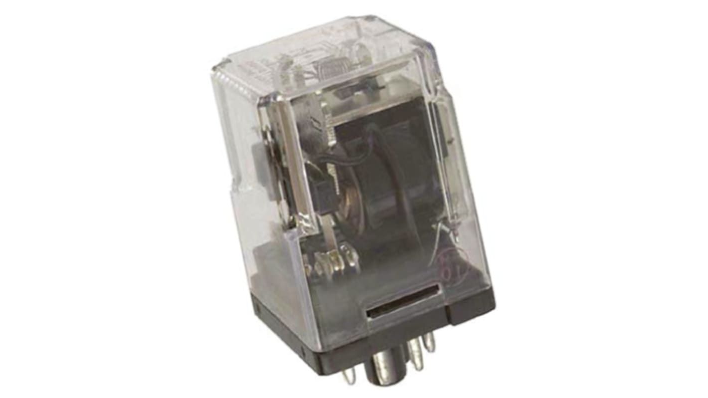 TE Connectivity Plug In Power Relay, 120V ac Coil, 5A Switching Current, DPDT