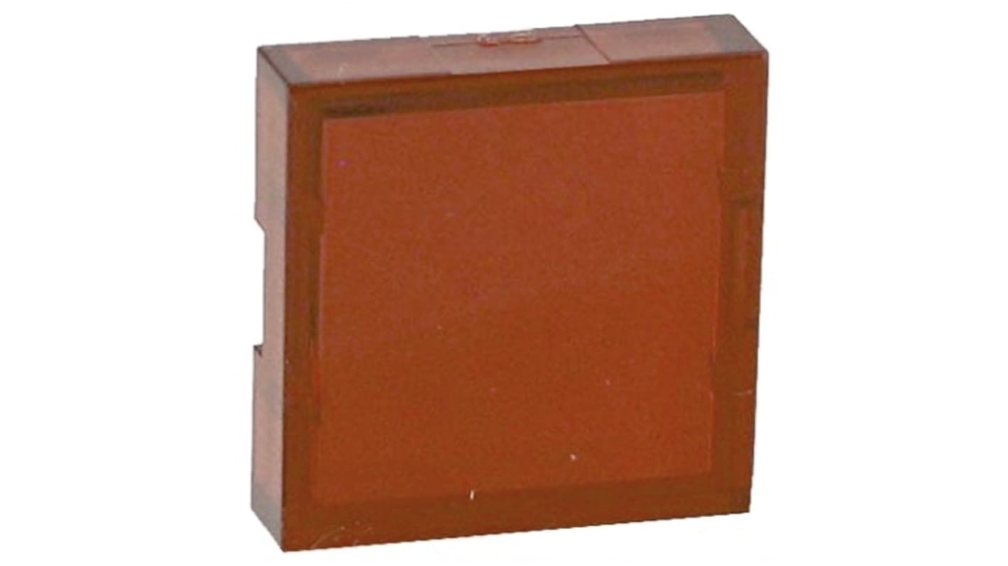 TE Connectivity Red Square Push Button Lens