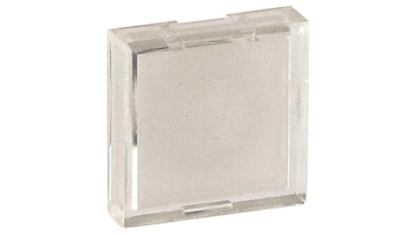 TE Connectivity White Square Push Button Lens
