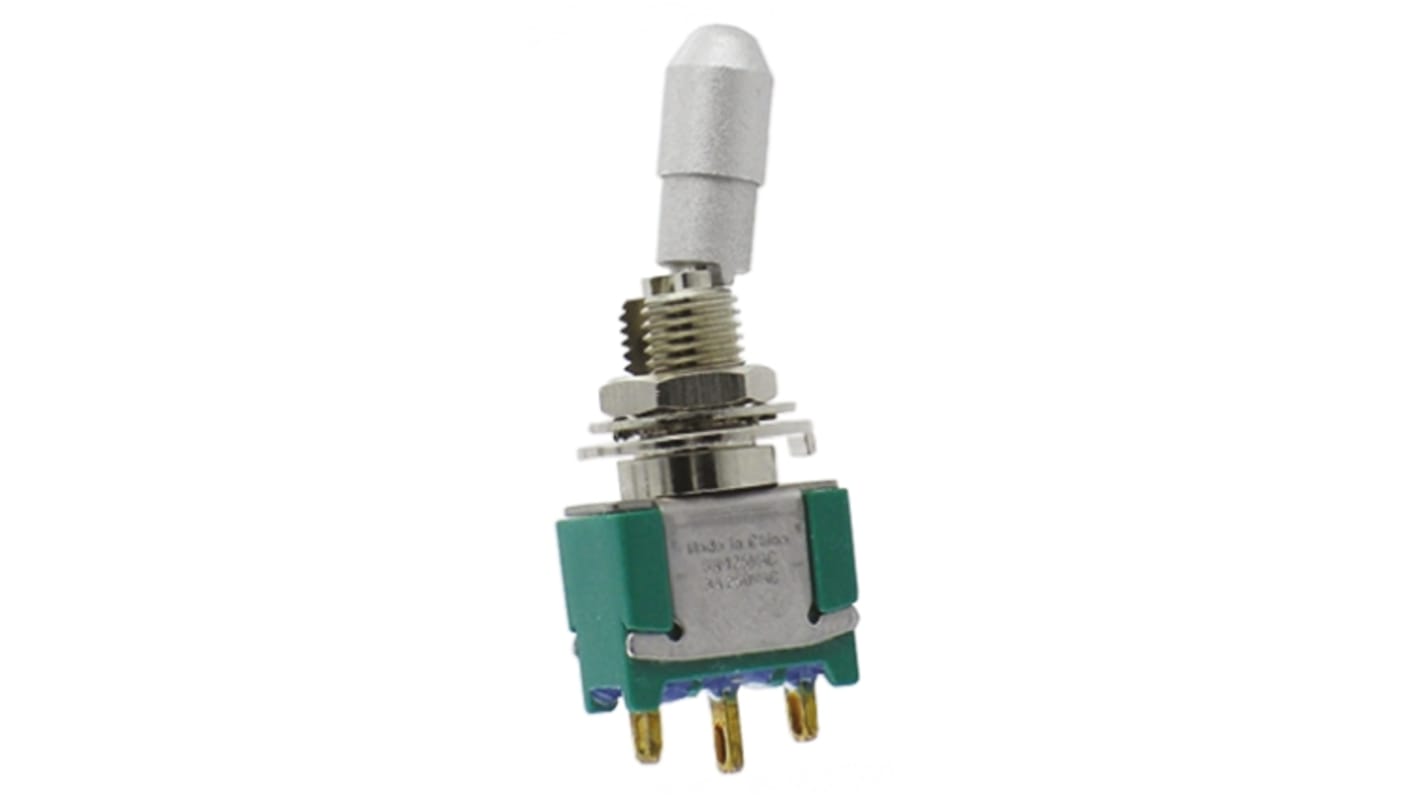 TE Connectivity Toggle Switch, Panel Mount, On-(On), SPDT, Solder Terminal