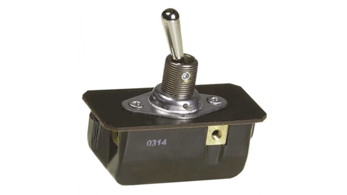 TE Connectivity Toggle Switch, Panel Mount, Latching, DPDT, Screw Terminal