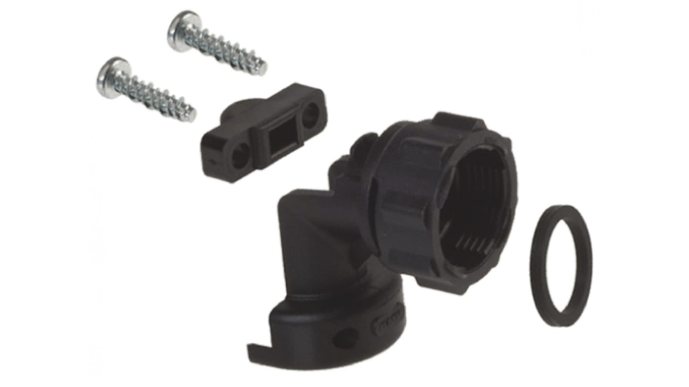 TE Connectivity Black Thermoplastic Cable Clamp, 11.51mm Max. Bundle