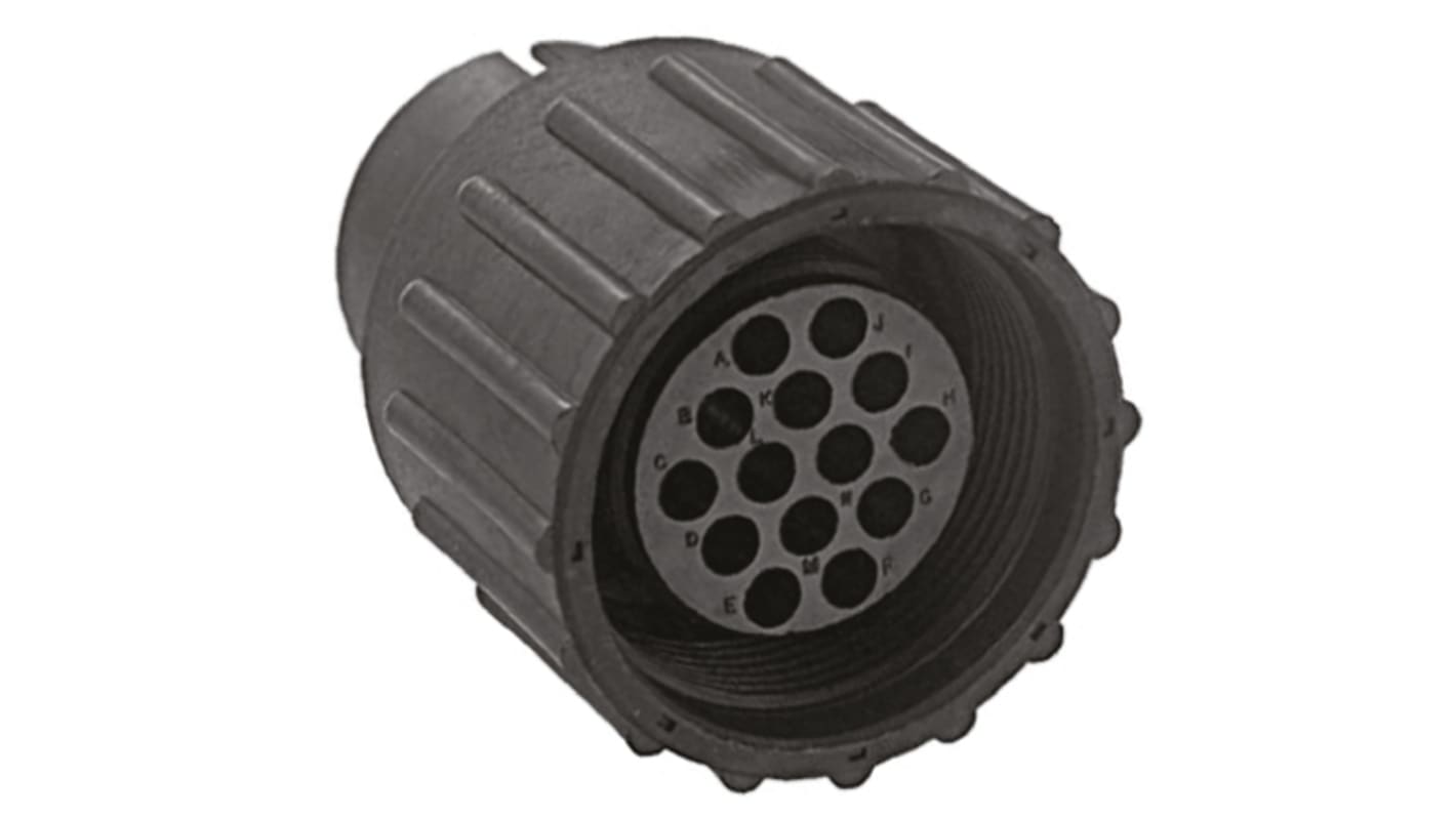 TE Connectivity Connector, 14 Contacts, In-line, Plug, Male, MIL-C-5015 Series