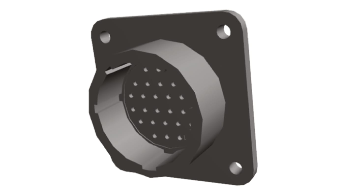 TE Connectivity Connector, 28 Contacts, Flange Mount, Socket, Male, CPC Series 2 Series