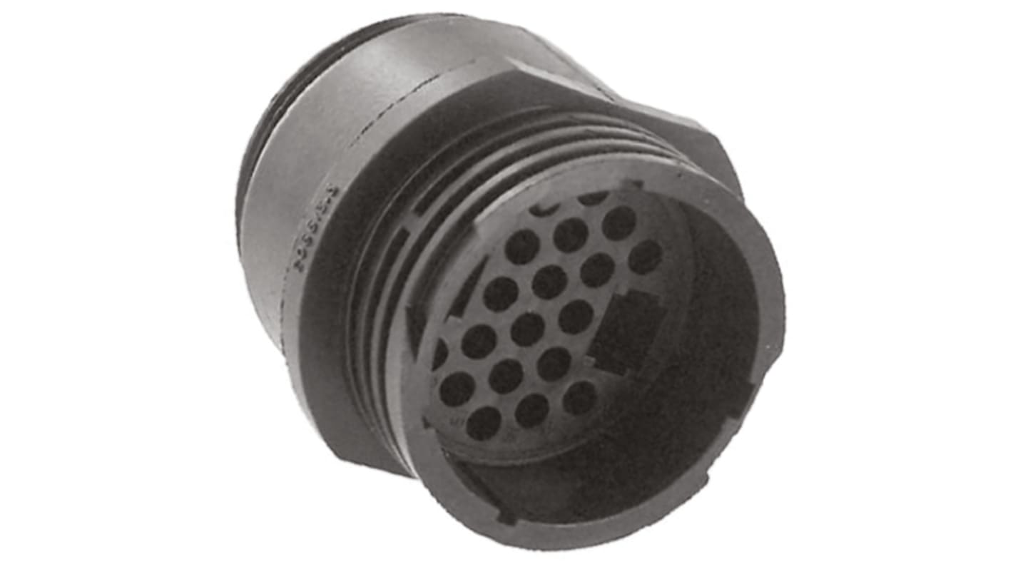 TE Connectivity Connector, 22 Contacts, In-line, Socket, Male, CPC Series 4 Series