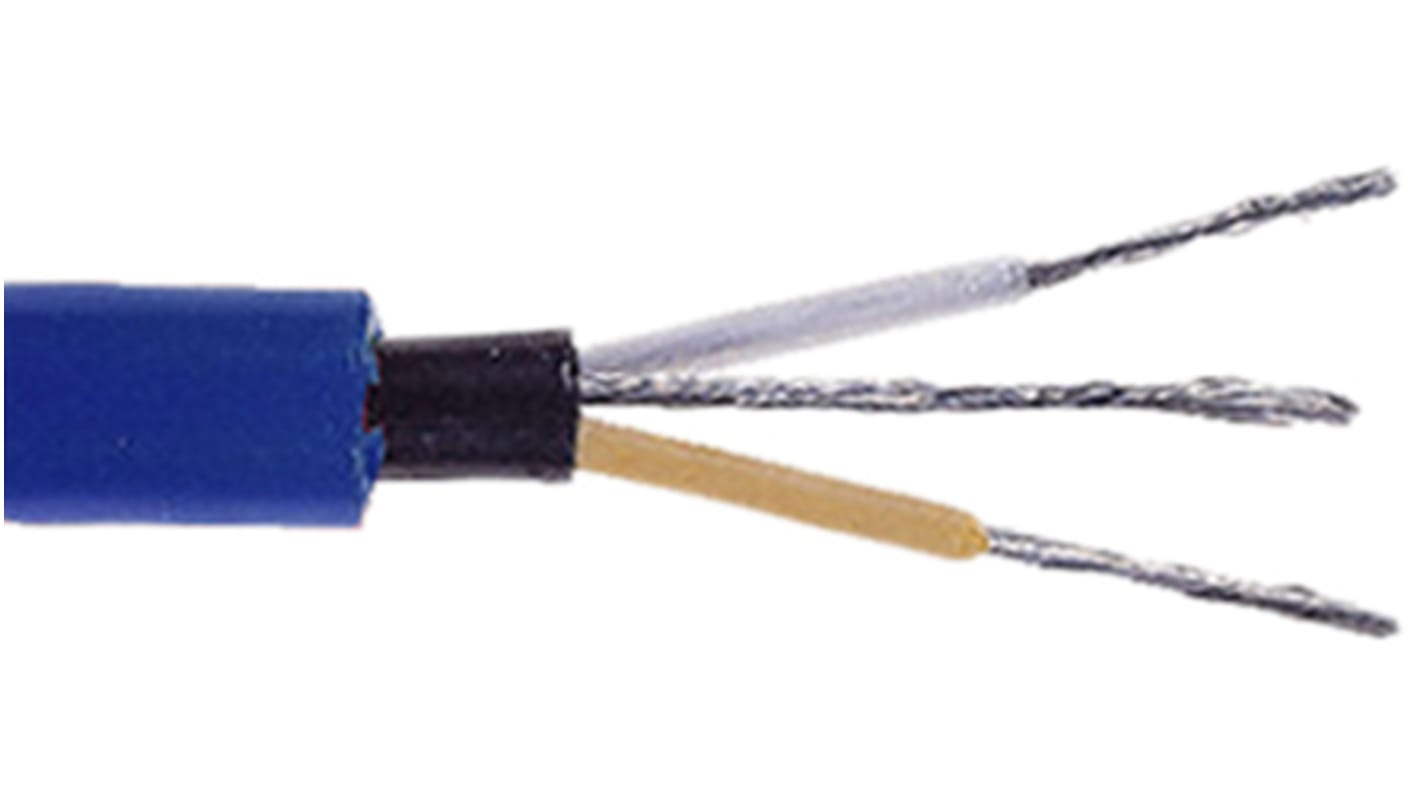 RS PRO 2 Core Screened, 6.6mm od, 100m, Blue