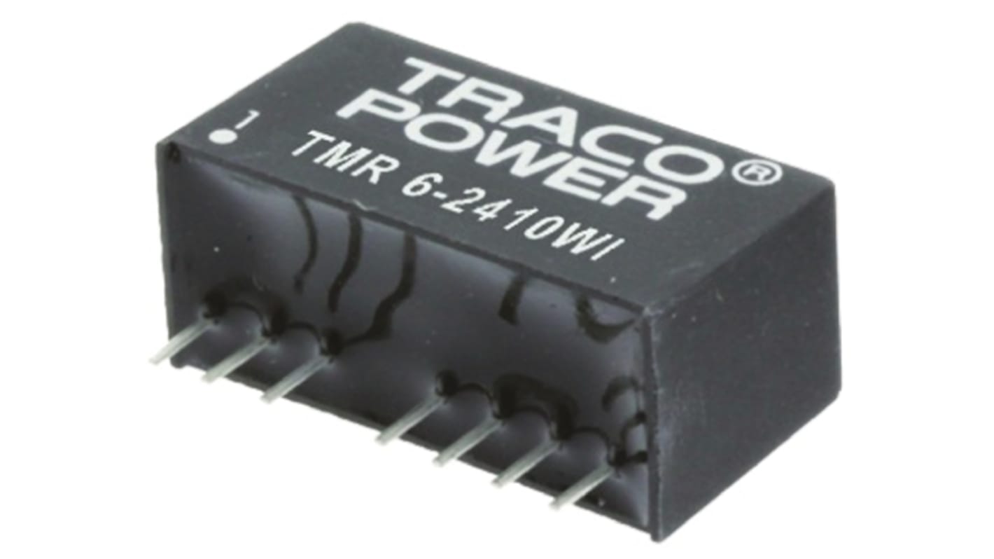 Convertisseur DC-DC TRACOPOWER, TMR 6WI, Montage traversant, 6W, 1 sortie, 9V c.c., 666mA