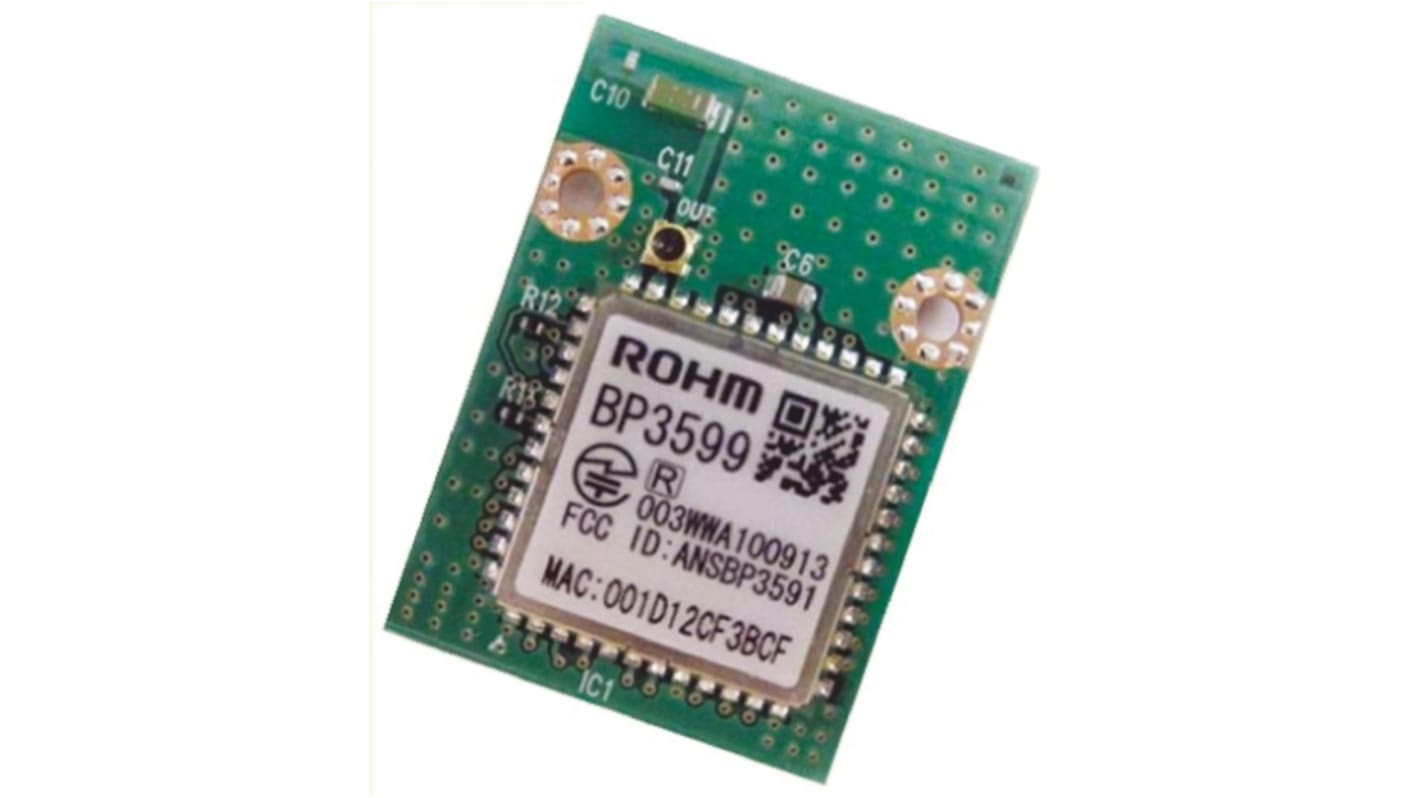 ROHM BP3599 3.3V WiFi Module, 802.11b, 802.11g, 802.11n UART