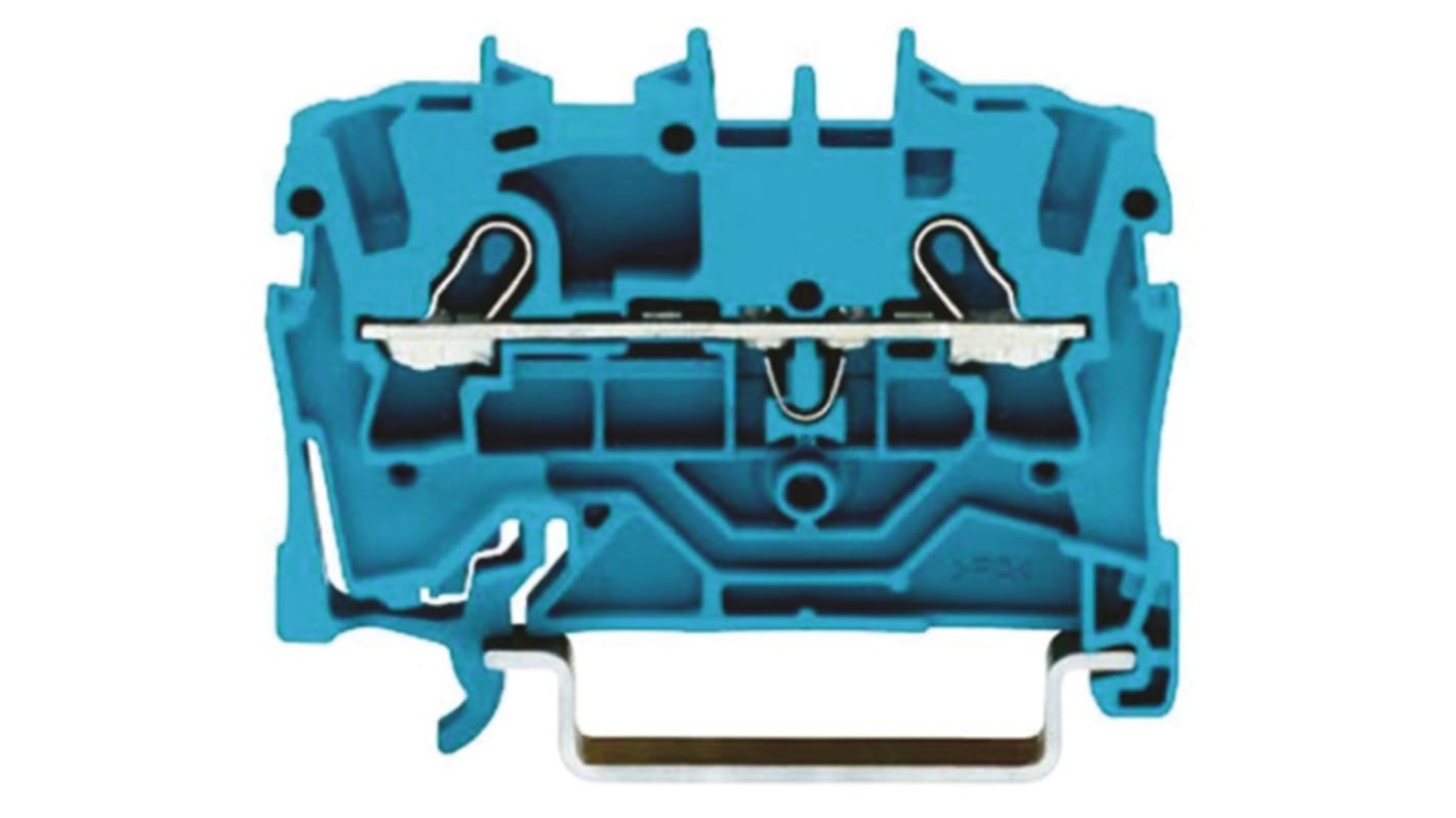 Morsettiera passante WAGO, Blu, livello Singolo, , 13.5A
