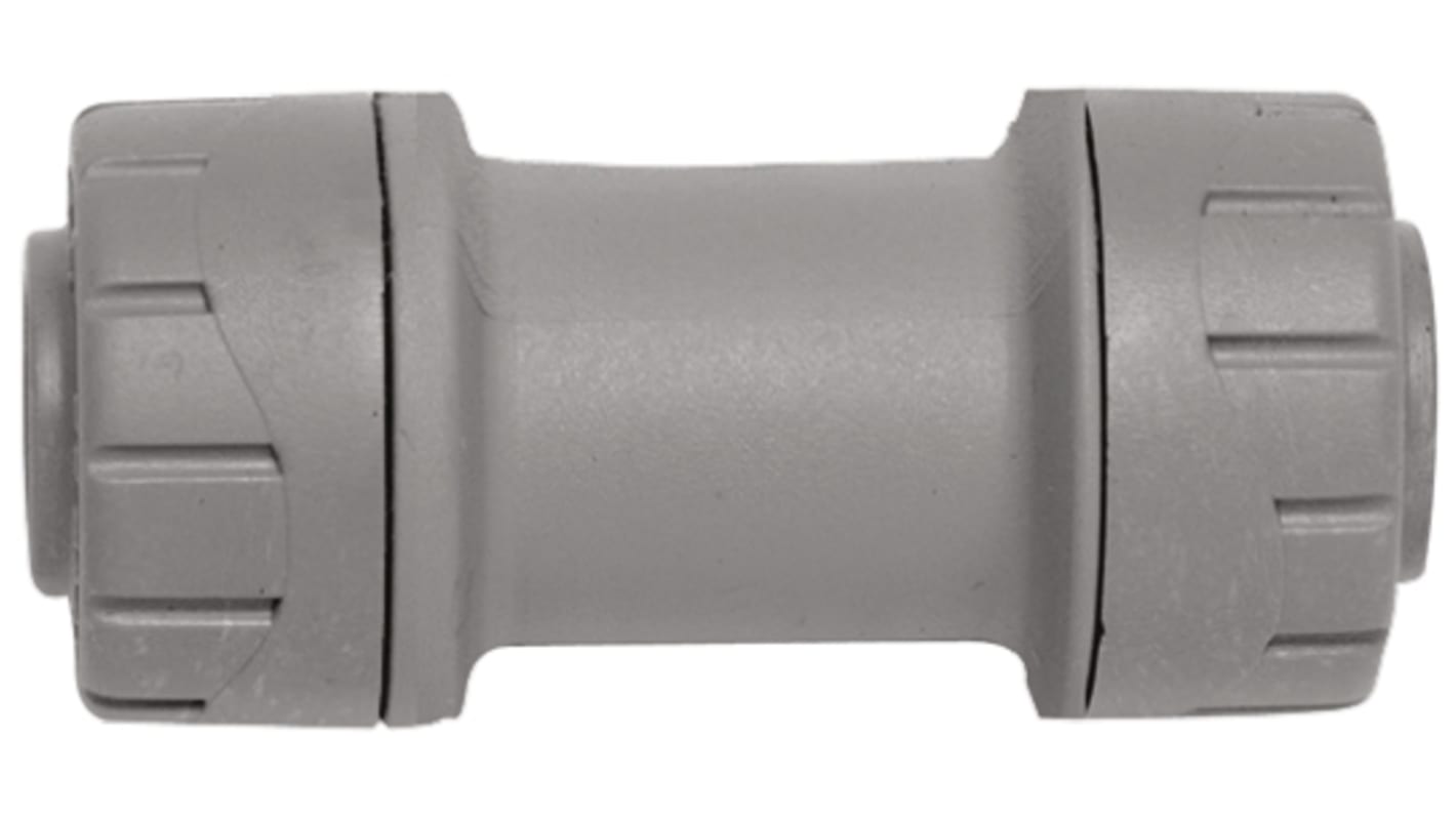 Polyplumb 直向耦合头 塑料管件, 聚丁烯制, 60mm长, 推入式接口, 兼容15mm管