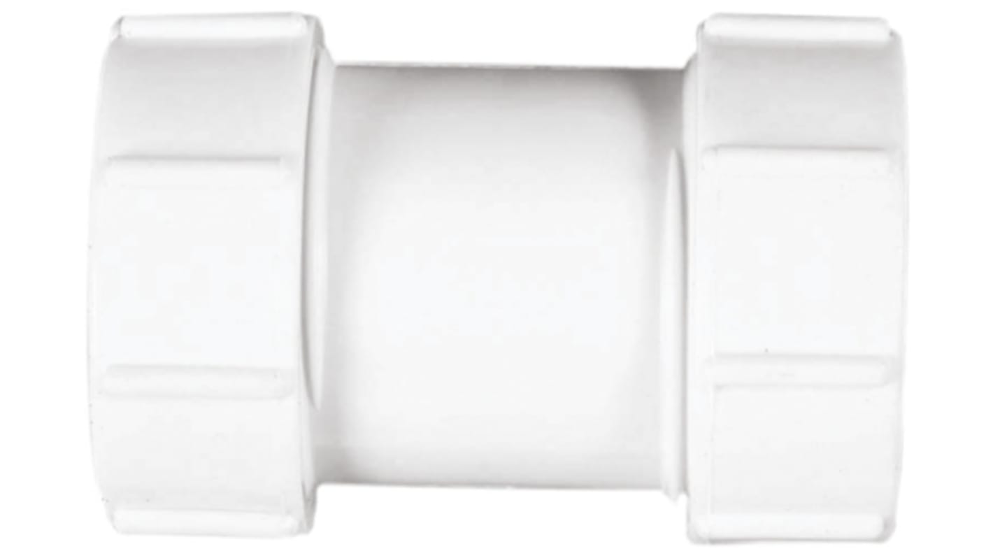 Polyplumb Straight Coupler PVC Pipe Fitting, 32mm