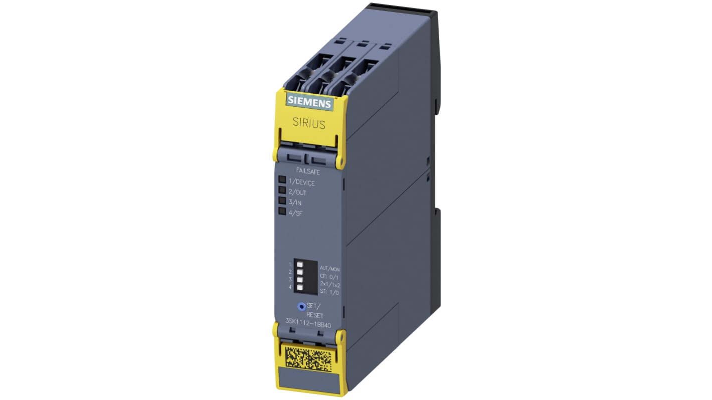 Siemens SIRIUS 3SK1 Safety Monitoring Safety Relay, 24V dc, Single Channel