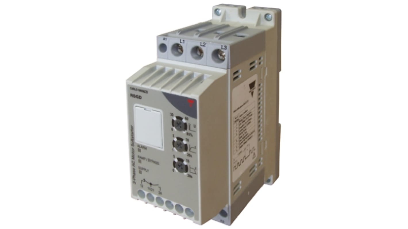 Carlo Gavazzi Soft Starter, Soft Start, 9 kW, 400 V ac, 3 Phase, IP20