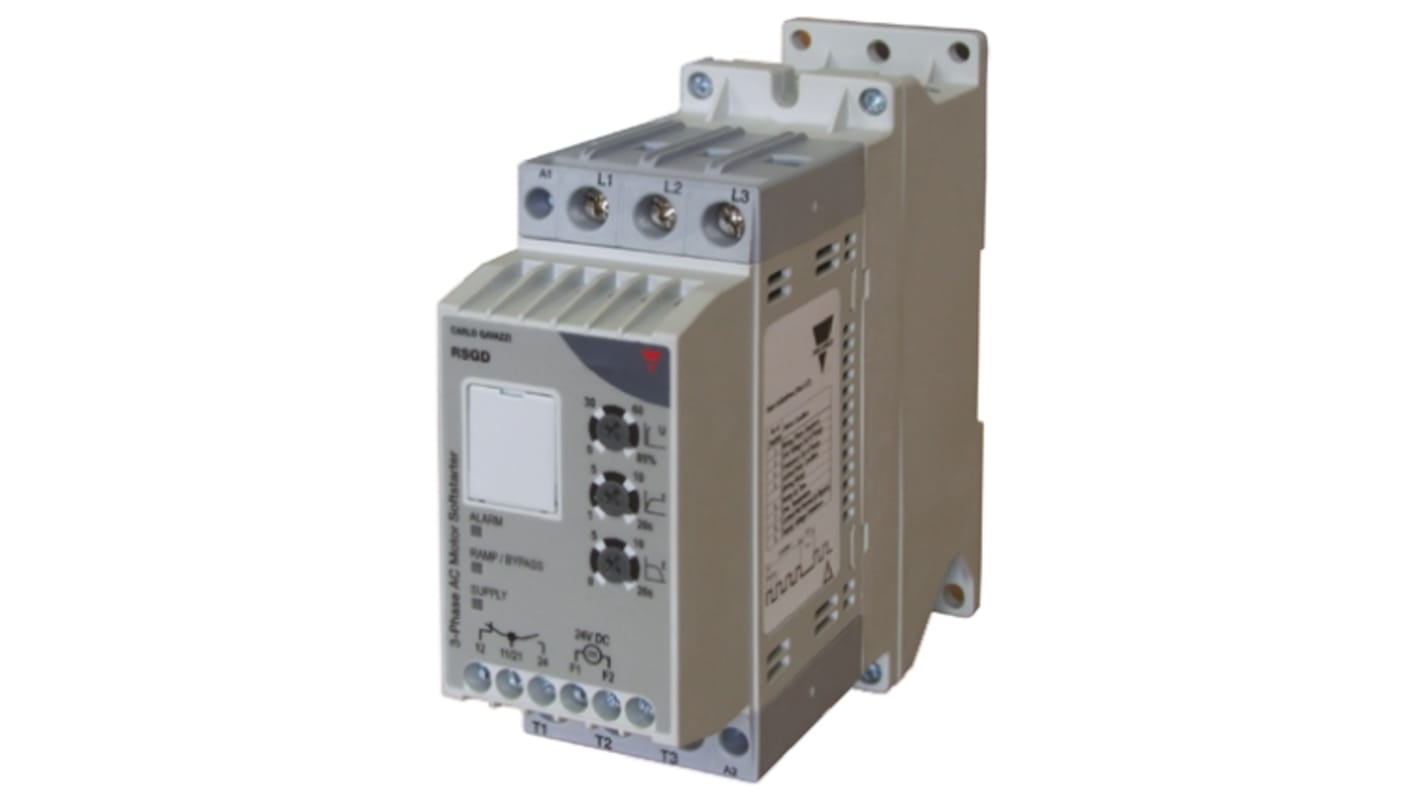 Carlo Gavazzi Soft Starter, Soft Start, 9 kW, 400 V ac, 3 Phase, IP20