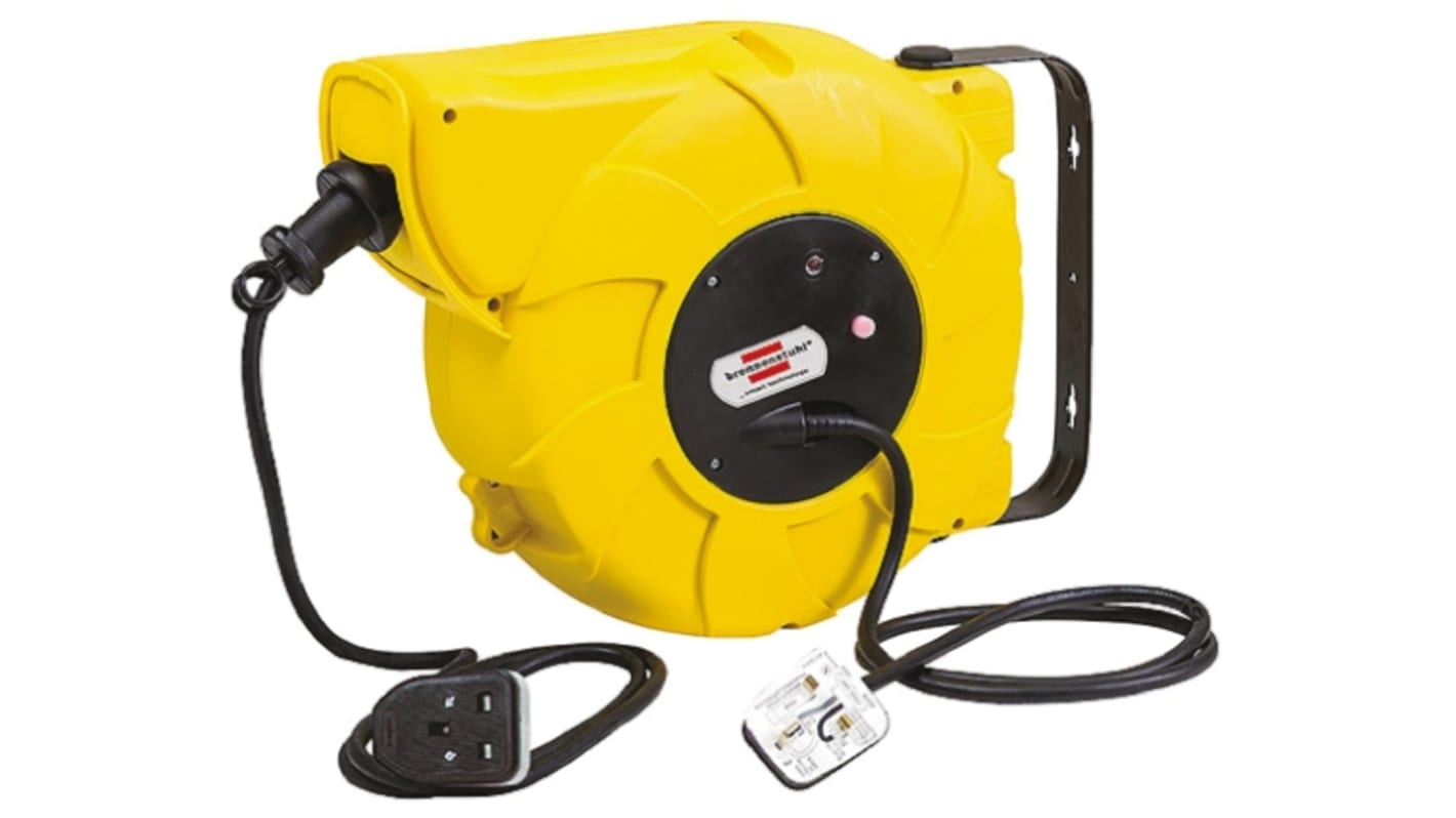 brennenstuhl 16m 1 Socket Type G - British Cable Reel Cassette Reel, 240 V, IP20